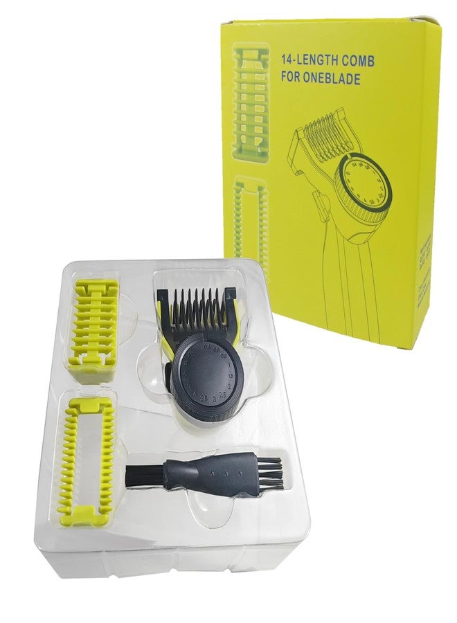 AzulySlec Guards and Combs Set For Oneblade, 14 Adjustable Lengths (0.4-10mm) Guards and Combs Set, Compatible for OneBlade QP2520/2530/2620/2630, At-Home Barber Trimming Accessories - Image 1